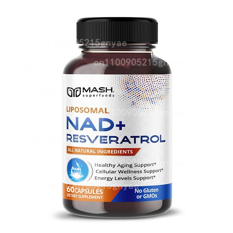 Resveratrol Capsule Anti Aging - Suplemento NAD+ de 900 mg: Nicotinamida