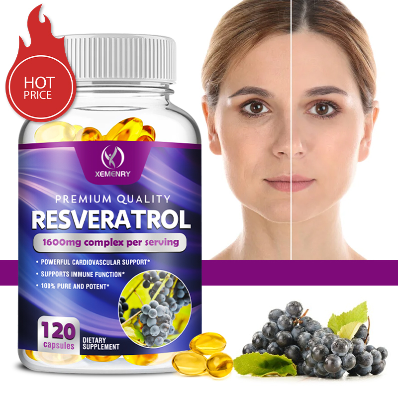 Resveratrol Capsule Anti Aging - Cápsulas de resveratrol: apoya el corazón,