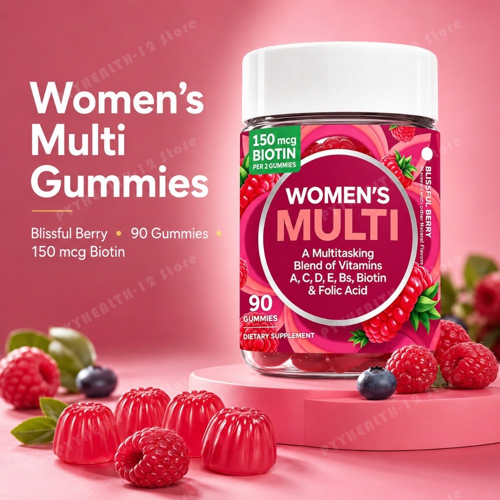 Multivitamin Gummy Adult - Gomitas Multivitamínicas para Mujer, 90 Unidades,