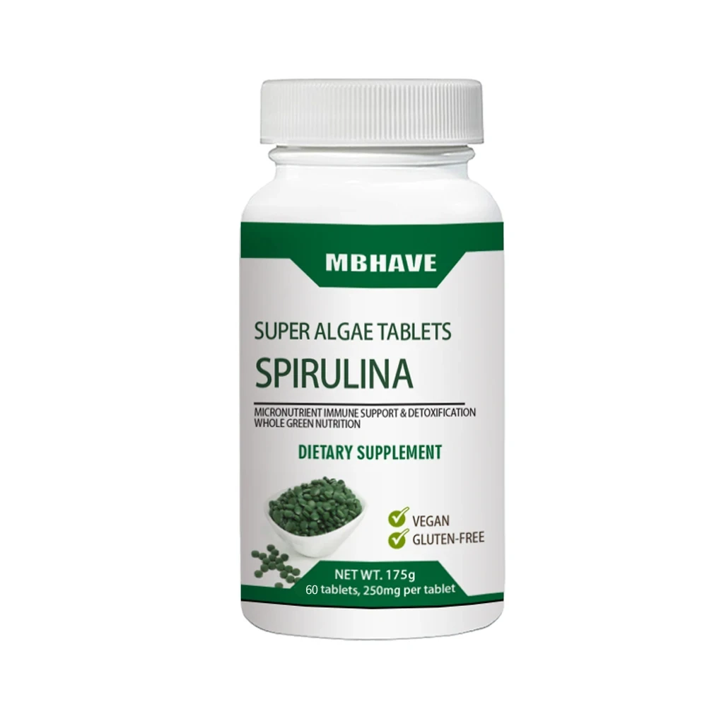 Spirulina Tablet Organic - Gran oferta, envío gratis, contaminación Natural,