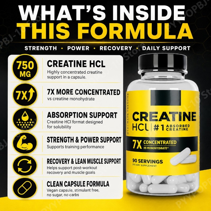 Creatina HCl 750mg 90 Cápsulas - Nutrition Fitness Supplements reseña y precio
