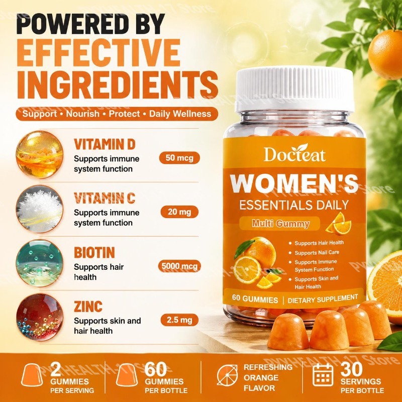 Docteat - Gomitas Multivitamín - Multivitamin Gummy Adult reseña y precio