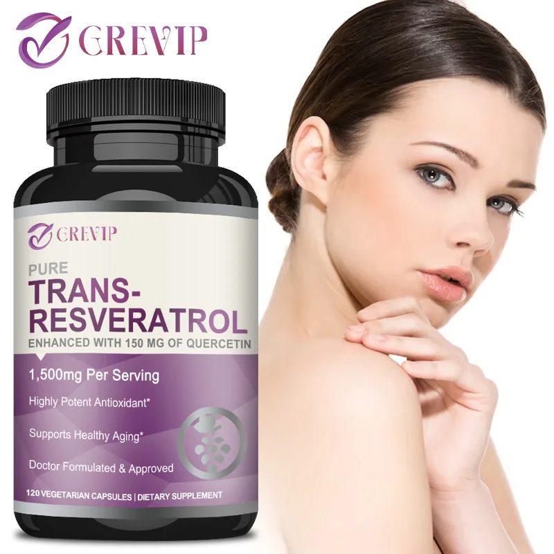 Trans-Resveratrol 1500 mg: pot - Resveratrol Capsule Anti Aging reseña y precio