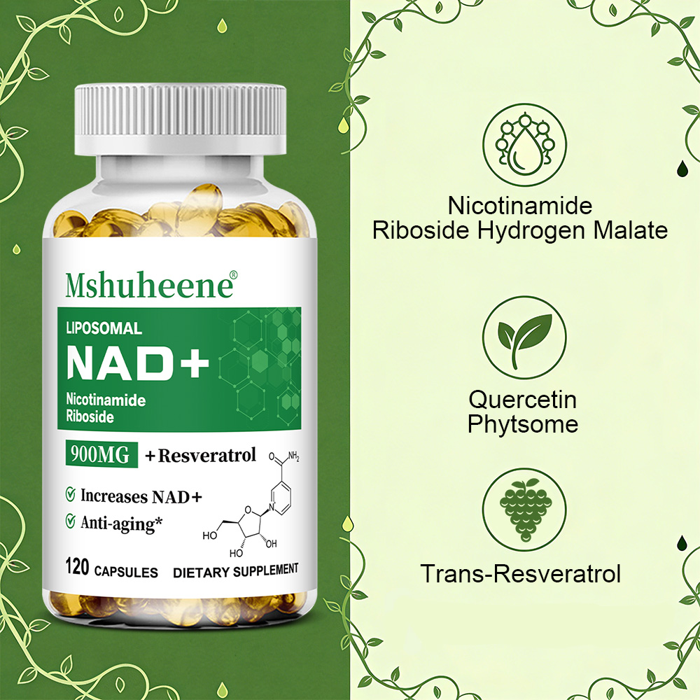 Cápsulas de NAD+ con Quercetin - Resveratrol Capsule Anti Aging reseña y precio