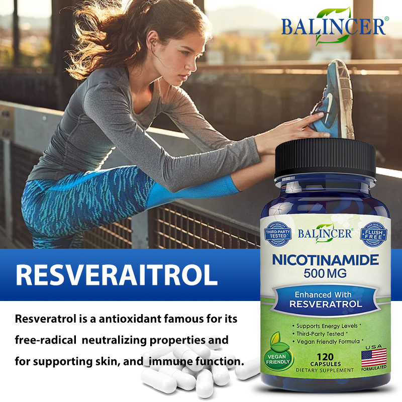 Nicotinamida con Resveratrol - - Resveratrol Capsule Anti Aging reseña y precio