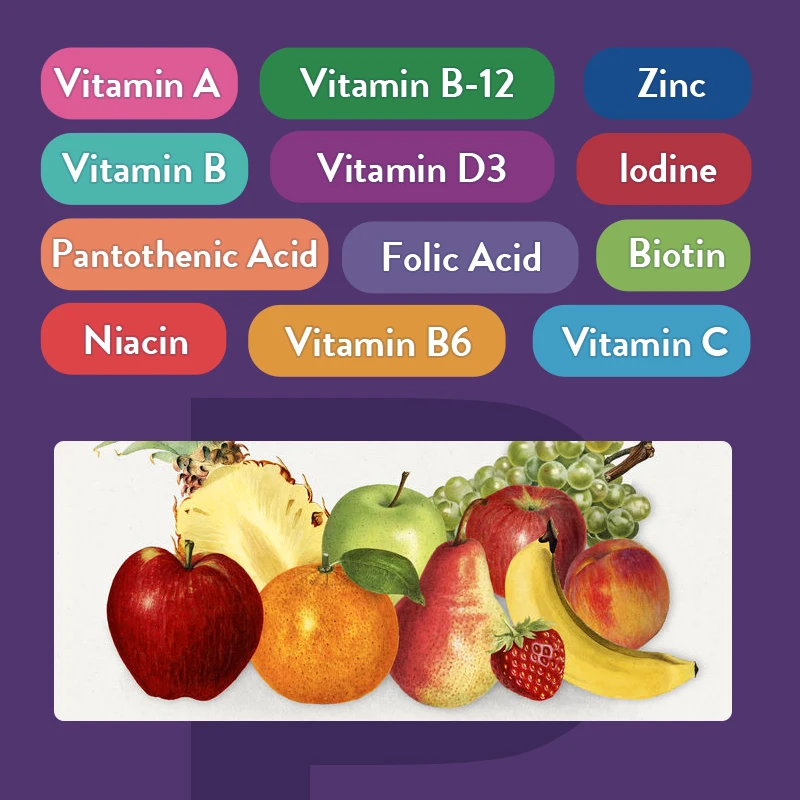Gomitas multivitaminas - con v - Multivitamin Gummy Adult reseña y precio