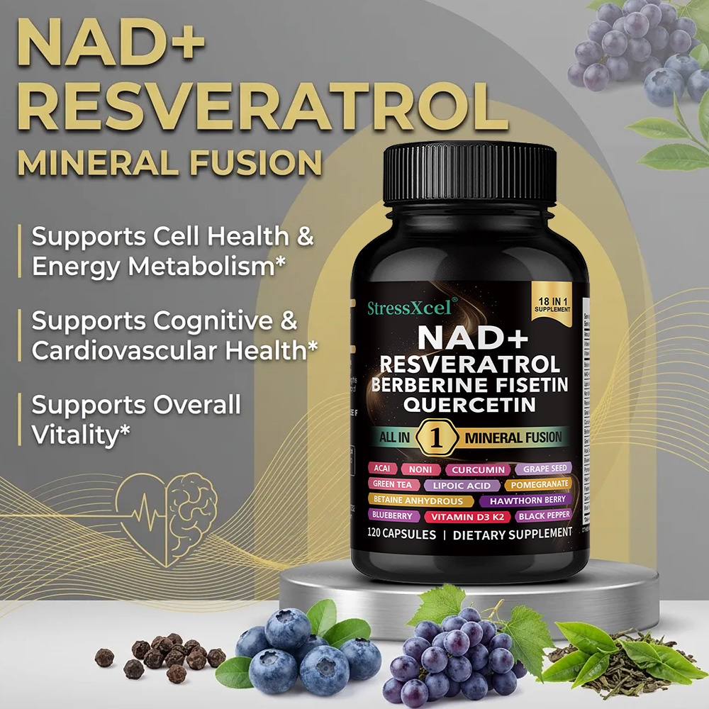 Suplemento de NAD+ con Resvera - Resveratrol Capsule Anti Aging reseña y precio