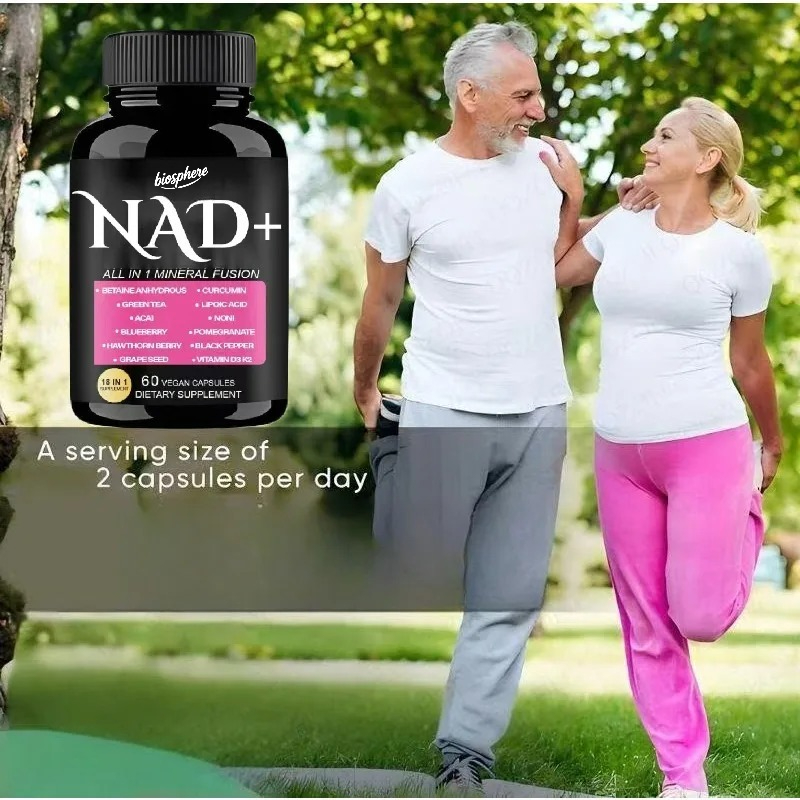Suplemento NAD con nicotinamid - Resveratrol Capsule Anti Aging reseña y precio