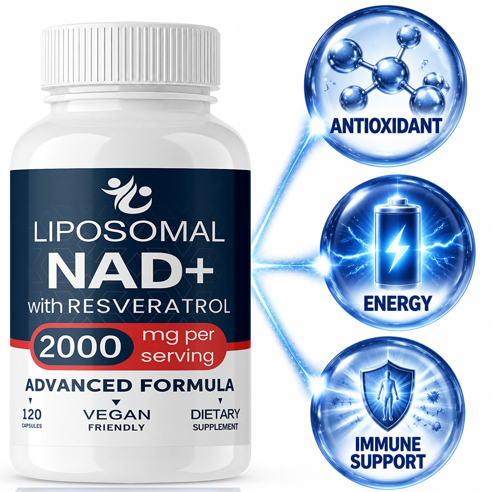 Suplemento Liposomal de Nad+ c - Resveratrol Capsule Anti Aging reseña y precio