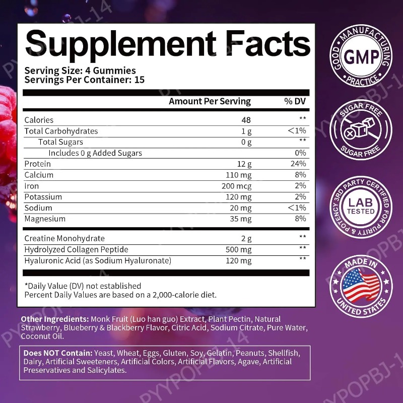 Gomitas de Proteína con Creati - Nutrition Fitness Supplements reseña y precio