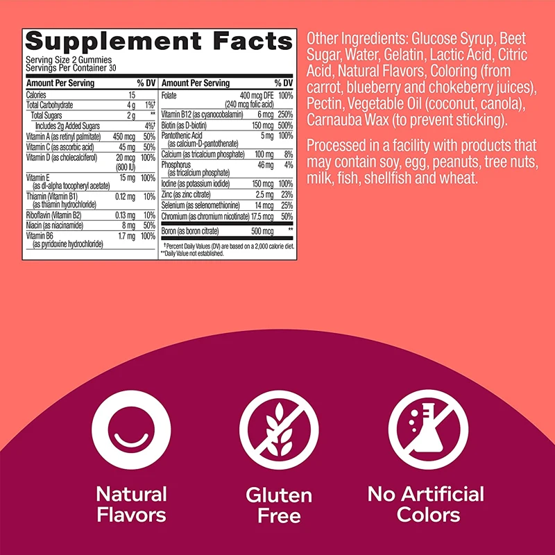 Gomitas multicomplexas vitamín - Multivitamin Gummy Adult reseña y precio