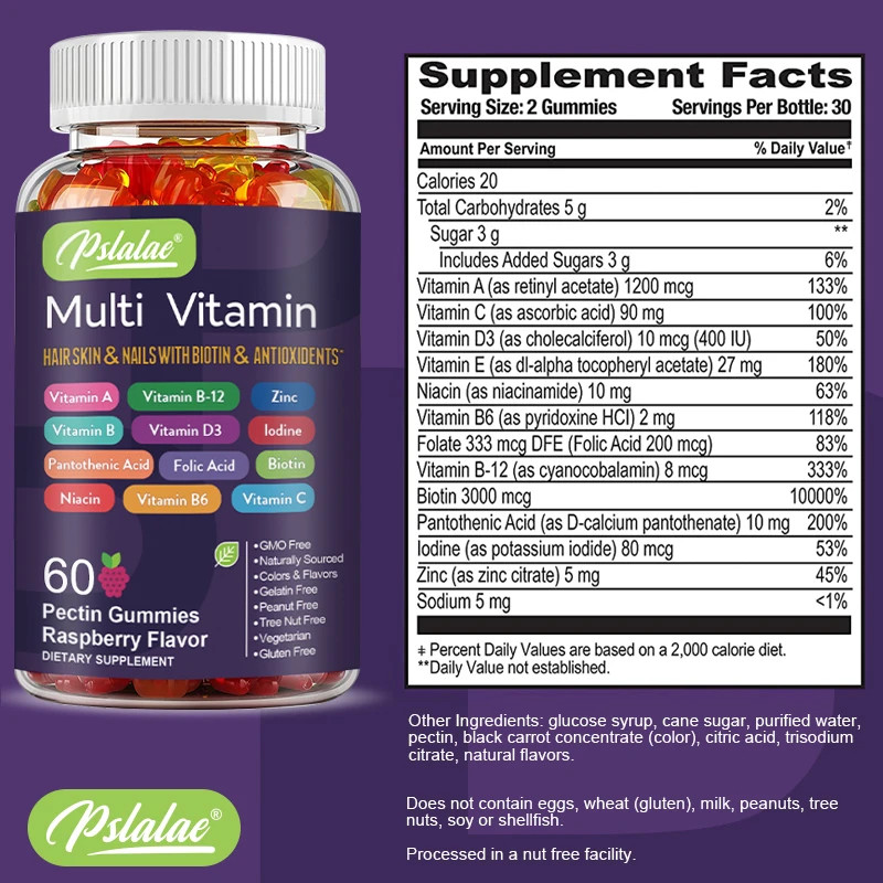 Gomitas multivitaminas - Mejor - Multivitamin Gummy Adult reseña y precio